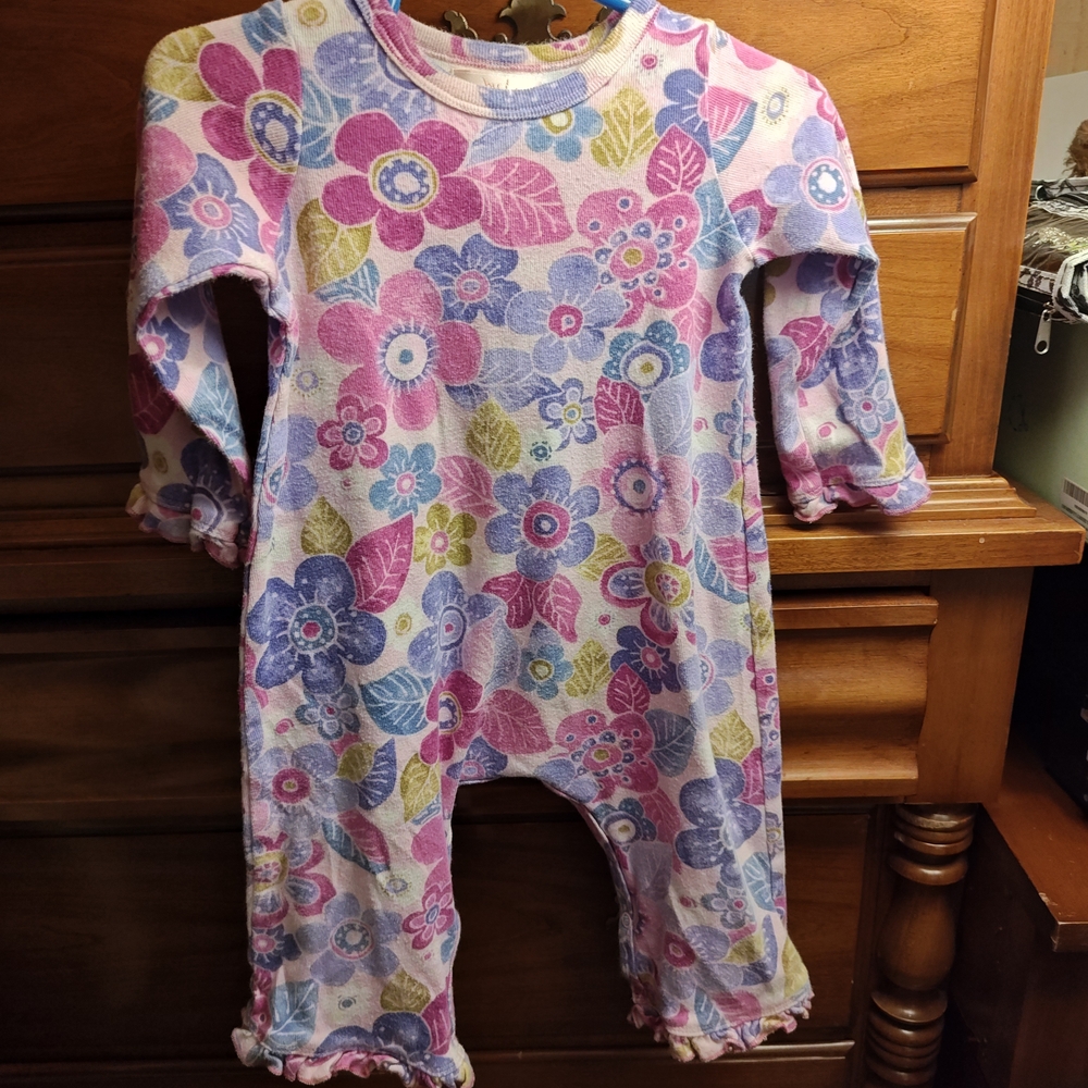 Floral Kids Bodysuit - Pink, Purple, Blue